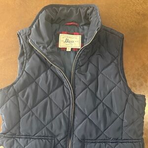 G h bass Dark Blue Quilted Vest